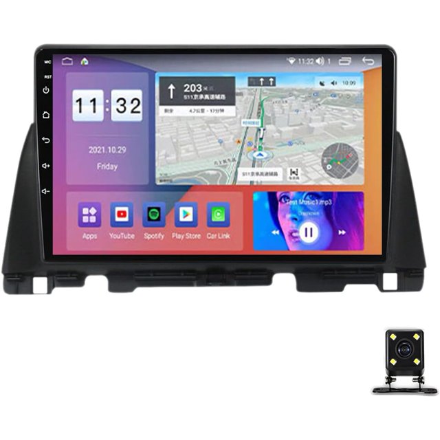 Double Din Car Stereo Audio 9 Inch Touchscreen inDash GPS Navigation