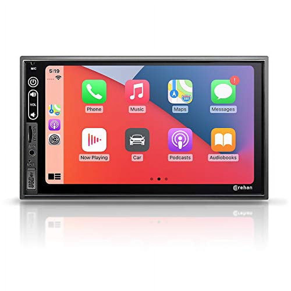 Omnitek Auto Universal Double &Single Din Adjustable IPS Touch Screen 10  Inch Radio Car Video Stereo