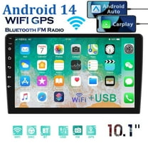 Double Din Car Stereo Radio, 10.1 Inch Touch Screen Car Stereo With Bluetooth  GPS WIFI Carplay,  Android Car Radio