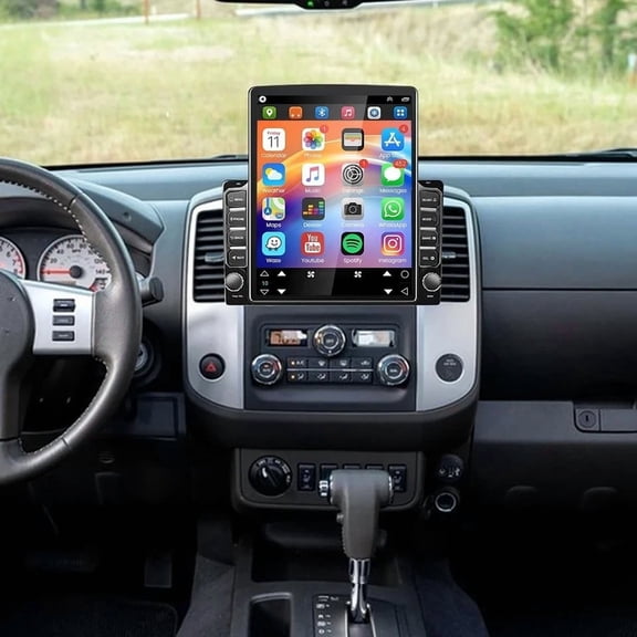 Double Din GPS Navigation For Nissan Frontier 2015-2021 - 9.7in Screen, Built-in Wireless CarPlay, Backup Camera, SWC, WiFi / 2+32G