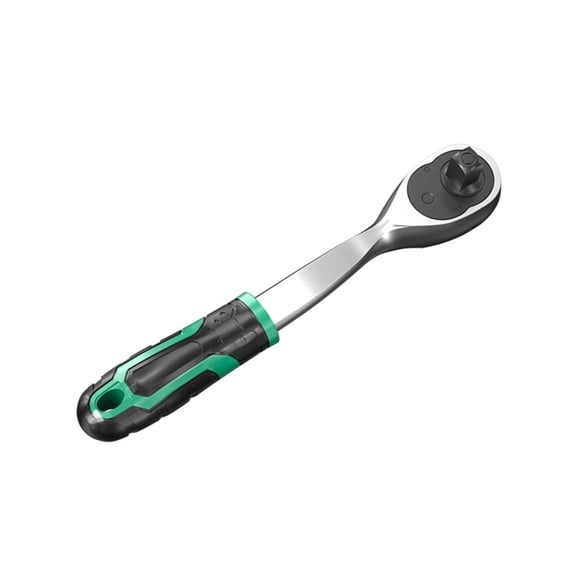 Double Direction Ratcheting Wrench 90 Tooth Gear Systems Ergonomic Curved Handle Industrial Alloy Steel Materials Build