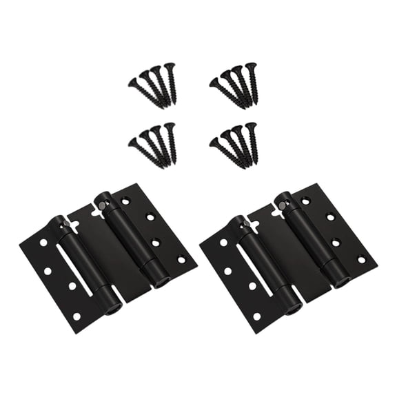 Double Direction Spring Hinges set Steel auto Closing Mechanism Door Hinge Adjustable Speed Upgrades for Smooth operate