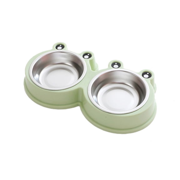 Double Dog Cat Bowls Pet Bowls Cute Modeling Pet Food Water for Feeder Dogs Cats Rabbit and Pets