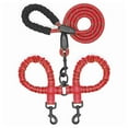 thumbnail image 1 of Double Dog Leash for Two Dogs, 360° Swivel, No-Tangle, Shock Absorbing Bungee, 1 of 7