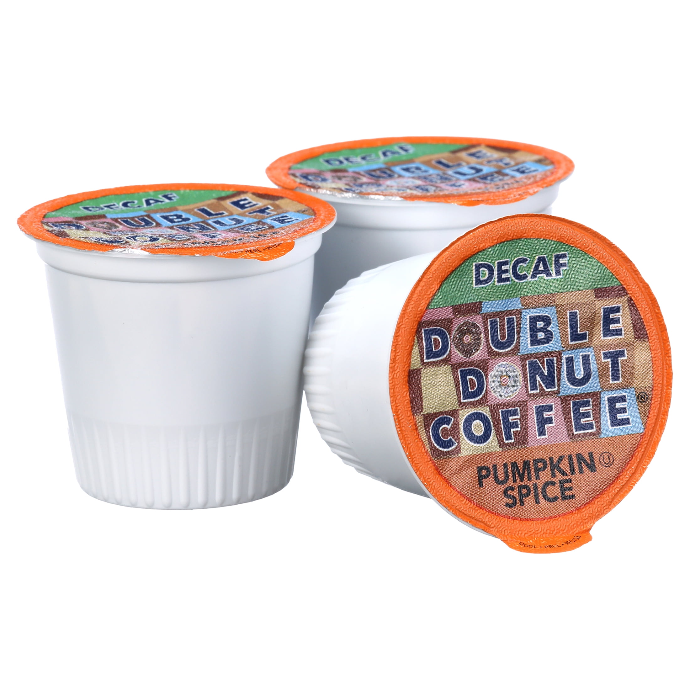 Double Donut Coffee Single Serve Cups Decaf Pumpkin Spice, 0.334 oz