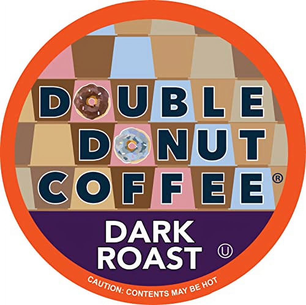 Double Donut Dark Roast .. Coffee Pods, Extra Bold .. Blend Coffee