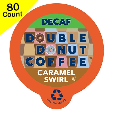 Double Donut Decaf Caramel Swirl Flavored Coffee Pods