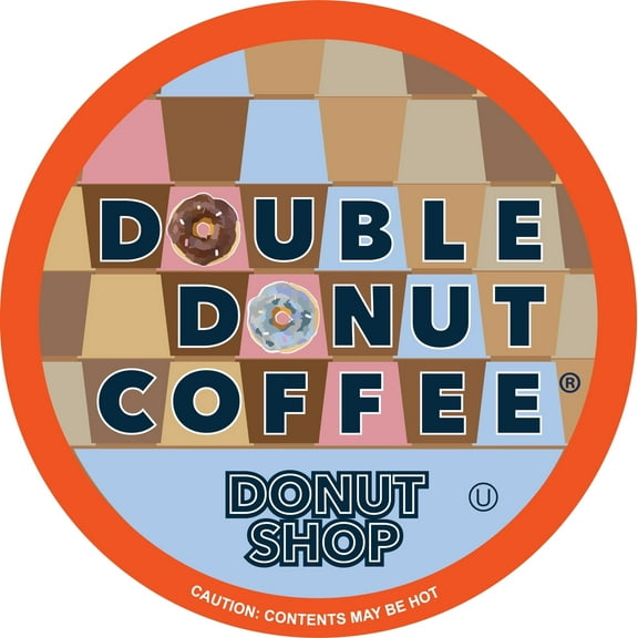 Double Donut Donut Shop Coffee Pod, Medium Roast, 80 Count for Keurig K Cup Machines