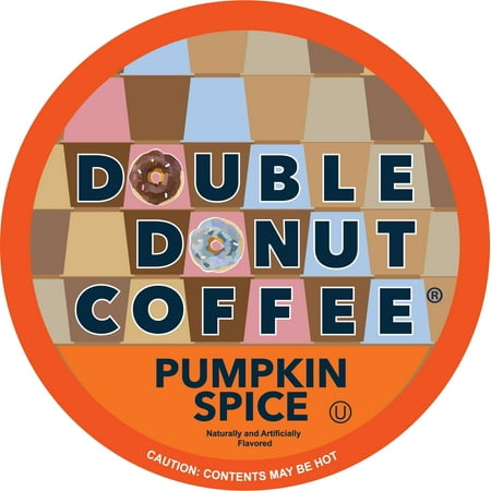 Double Donut Pumpkin Spice Coffee Pods, Medium Roast, 80 Count For Keurig K Cup Machines