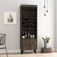 thumbnail image 1 of Double Door Cabinet, 9 - Glass Stemware Rack, 12 Wine Racks - Ideal for Storing Wine and Glasses, 1 of 5