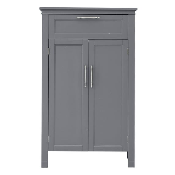 Tcbosik A Smoke Double Door Cabinet,for Bathroom Storage, Gray