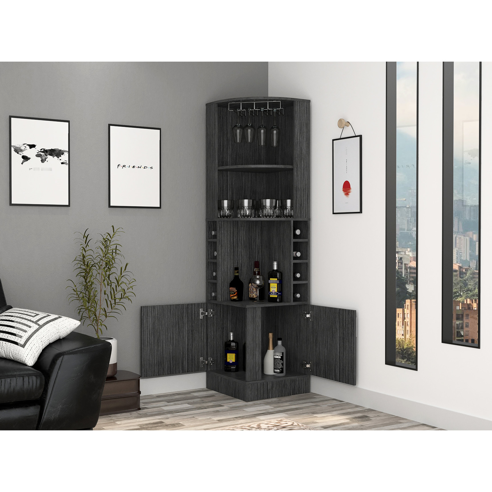 Double Door Design, Middle Display Area - Elevate Your Liquor ...