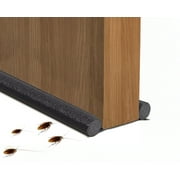 Double Door Draft Stopper Door Sweep Weather Stripping Sound, Wind, Dust, Light & Insect Protection