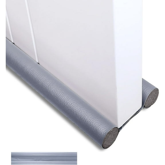 Double Door Draft Stopper, Draft Stopper for Bottom of Door Soundproof, Windproof, Dustproof, Block Light, Insect Resistant, Under Door Noise Blocker 37 Inch