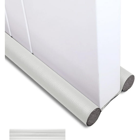 Double Door Draft Stopper, Draft Stopper for Bottom of Door Soundproof, Windproof, Dustproof, Block Light, Insect Resistant, Under Door Noise Blocker 37 Inch