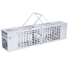 Double Door Humane Live Mouse Trap With One-Way Door Design Reusable Metal Rat Rodent Cage Continuous Capture Mouse Trap For Indoor Outdoor Use Catch