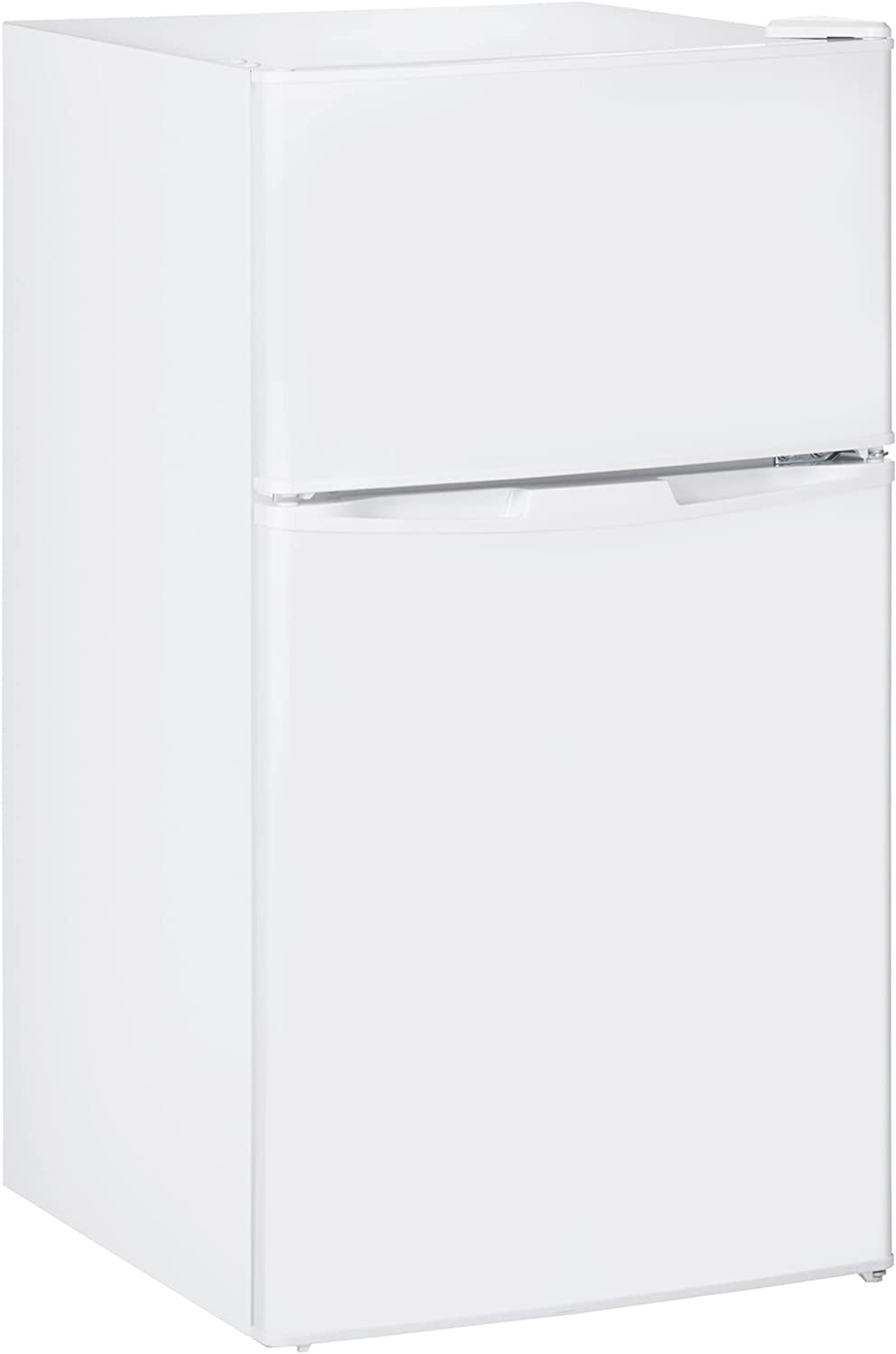 Double Door Mini Fridge With Freezer, 3.2 Cu.Ft Compact Refrigerator ...