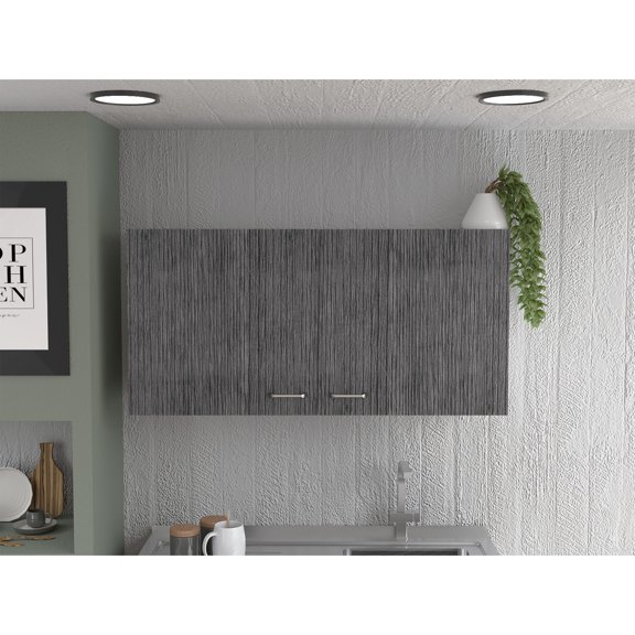 Double - Door Wall Cabinet in Modern Style | Fit for Bathroom and Dining | Particle Board Material | Provide Ample Storage