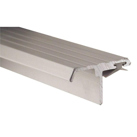 Double Door Weatherstrip, Vinyl, 8ftL, Gray CA2