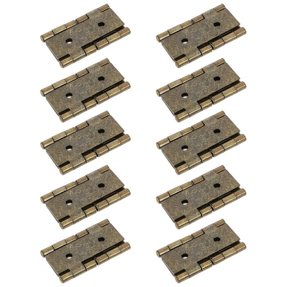 STRANDCHIC 10Pcs Folding Screen Hinges Green Iron Cabinet Hinges for Furniture Smooth Noise Free Use