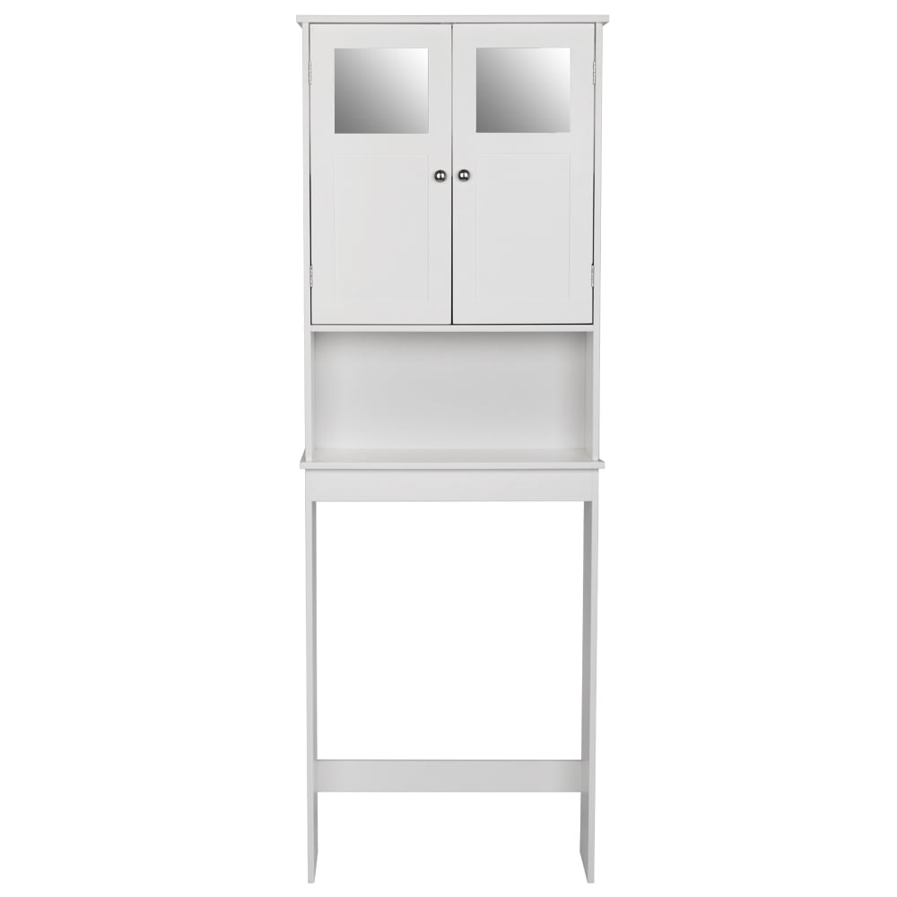 Double Doors Bathroom Cabinet, White
