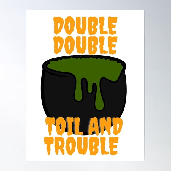 Double Double Poster Wall Art, Modern Wall Decor For Living Room Bedroom, 12x18 UNFRAMED