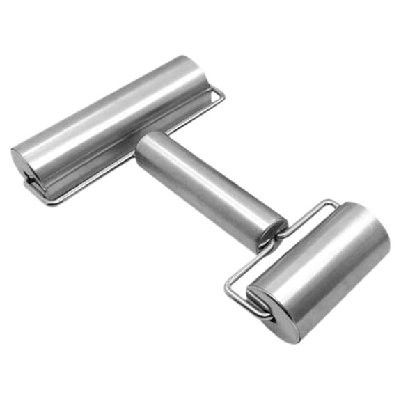 Double Dough Baker Roller: Stainless Steel Pastry and Pizza Roller For Consistent Results