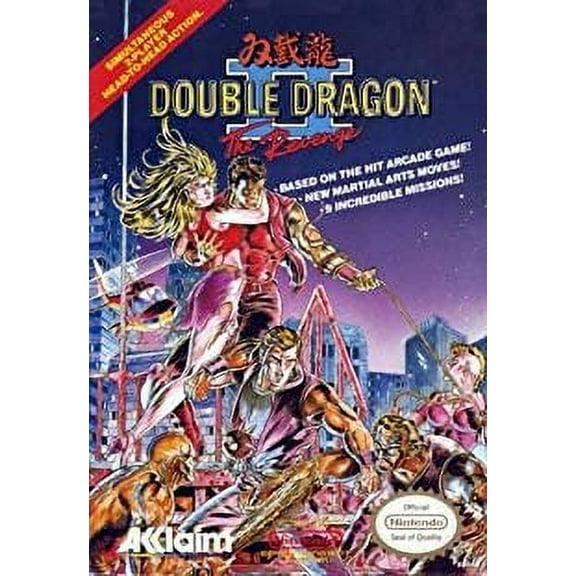 Restored Double Dragon 2 NES, Nintendo, Physical, Action & Adventure, Video Game, Parental Controls, 2 Offline Players