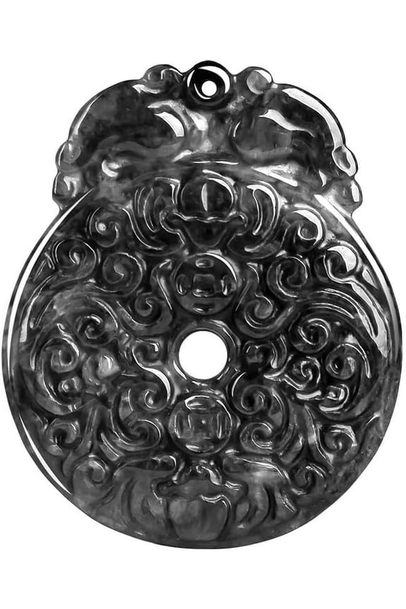 Double Dragon Antique Peace Buckle Necklace, the Lifelike Double Dragon Makes It an Ideal Accessory for Those Seeking Royal Elegance and a Sense of Well-Being