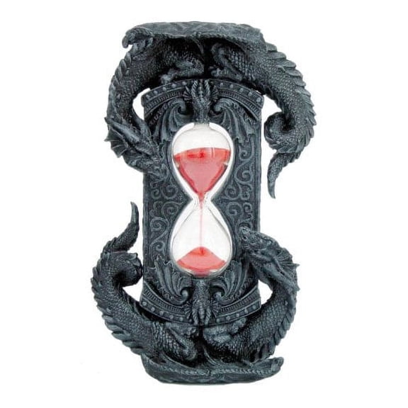 Double Dragon Red Stonelike Sand Sandtimer Hourglass