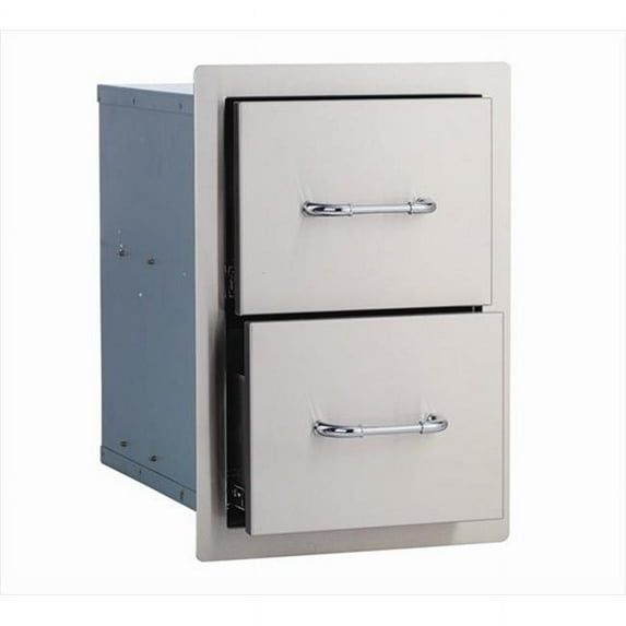 Double Drawer, Stainless Steel