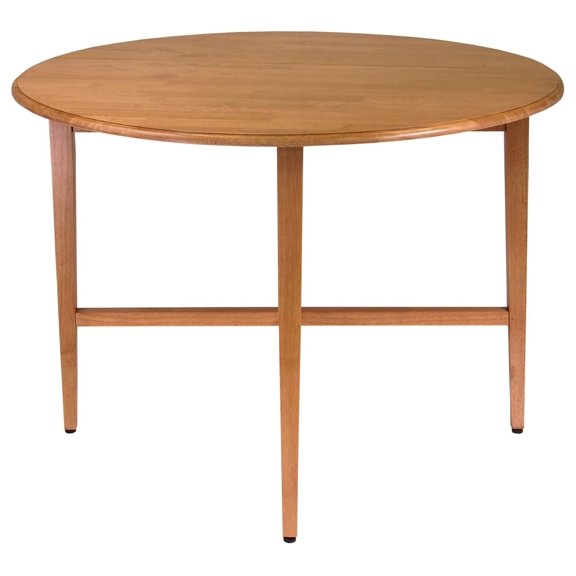 Double Drop Leaf Dining Table, Light Oak, 29"