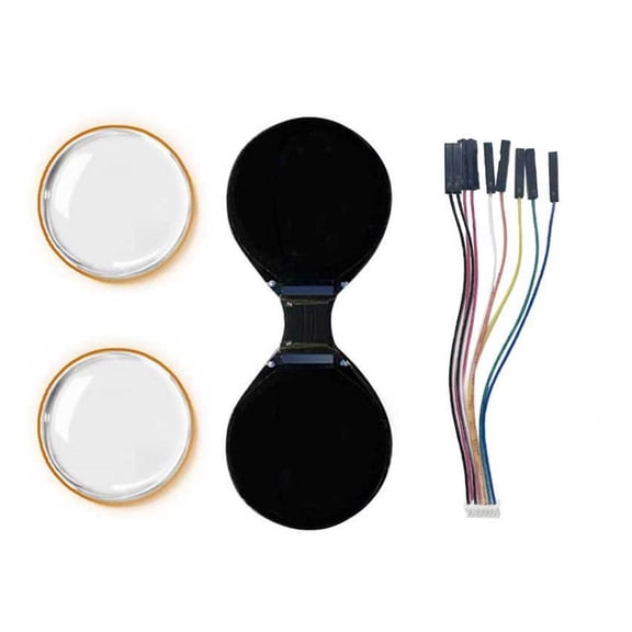Double EYE 0.71inch Round LCD Panel High Brightness For Wearables Electronics Applications