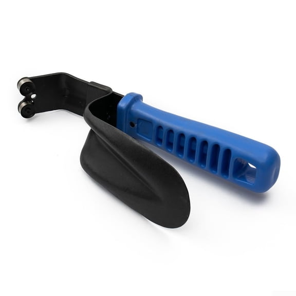 Double Edge Cutting Deburring Tool Metal Deburring Tool Double-Sided Sheet Metal Deburring Tool with Guard, Alloy Steel Trimmer for Straight Edge Chamfering Blue