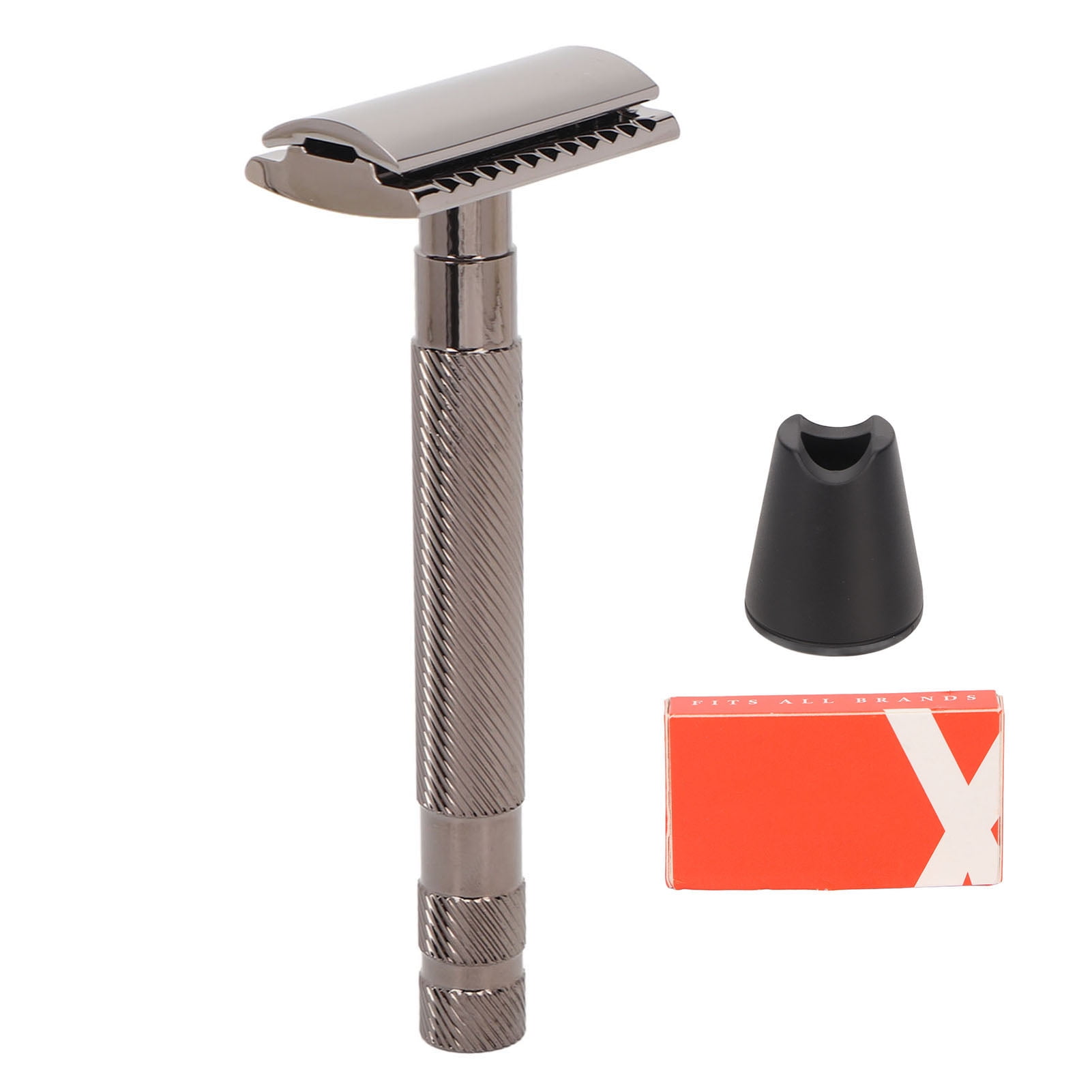 Double Edge Manual Beard Trimmer Set Safety Reusable Alloy Grooming