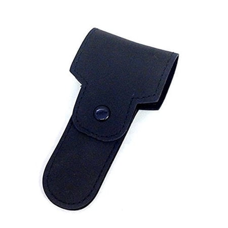 Double Edge Razor Case -- Black Leather