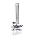 thumbnail image 1 of Double Edge Safety Razor Set with Zinc Alloy and Copper Handle - Includes Razor Stand and 10 Platinum Blades for Men's Shaving, 1 of 6