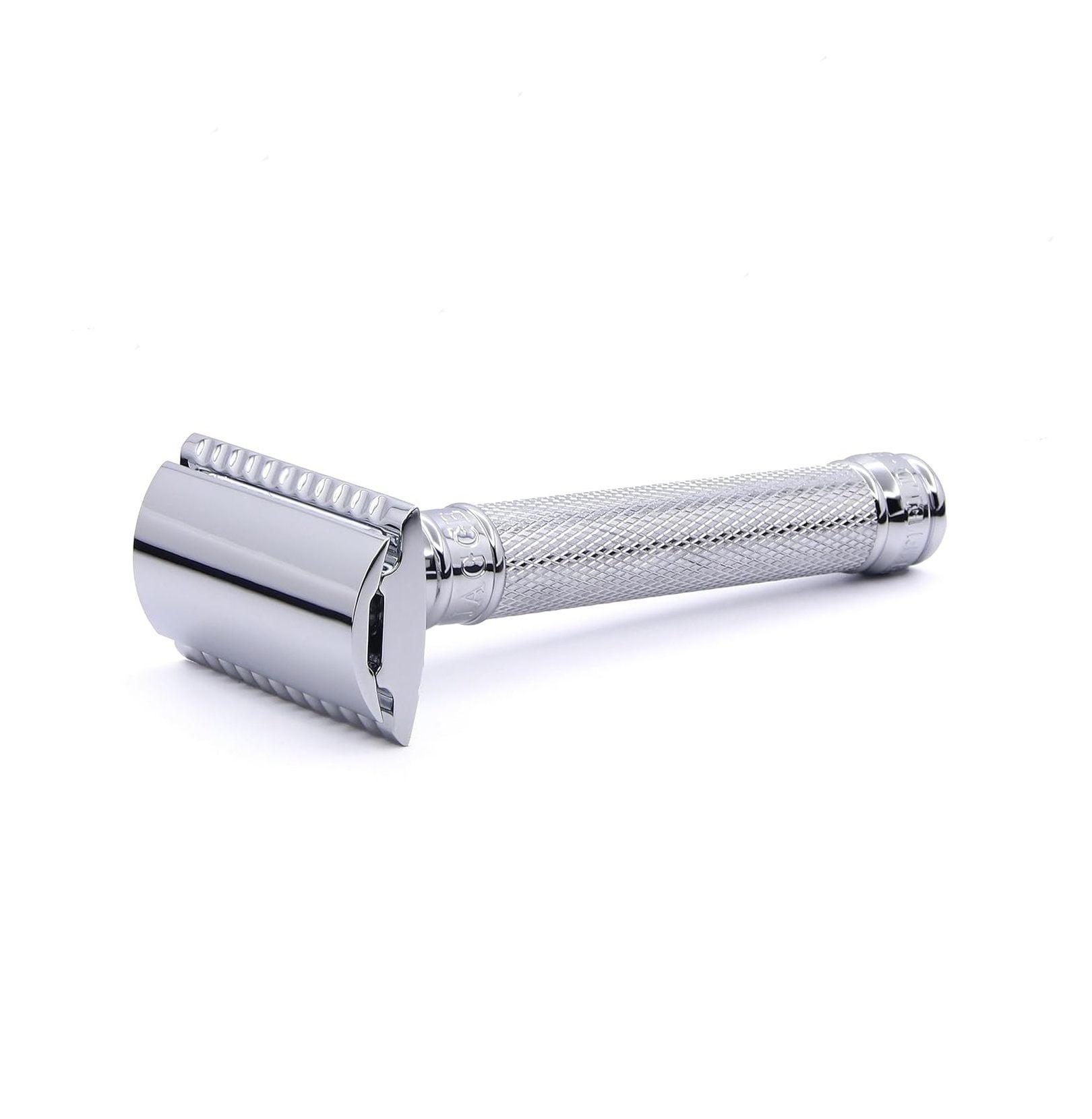 Double Edge Safety Razor for Men - Classic Knurled Handle | Close ...