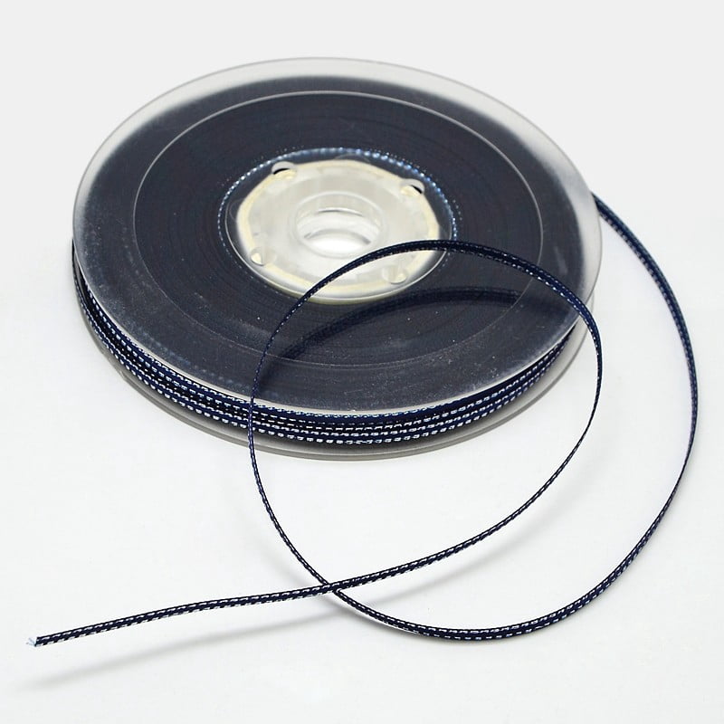 Double Edge Silver Thread Grosgrain Ribbon for Wedding Festival ...
