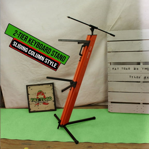 Double Electronic Keyboard Stand - Studio Piano Mount for DJ Professional Stages