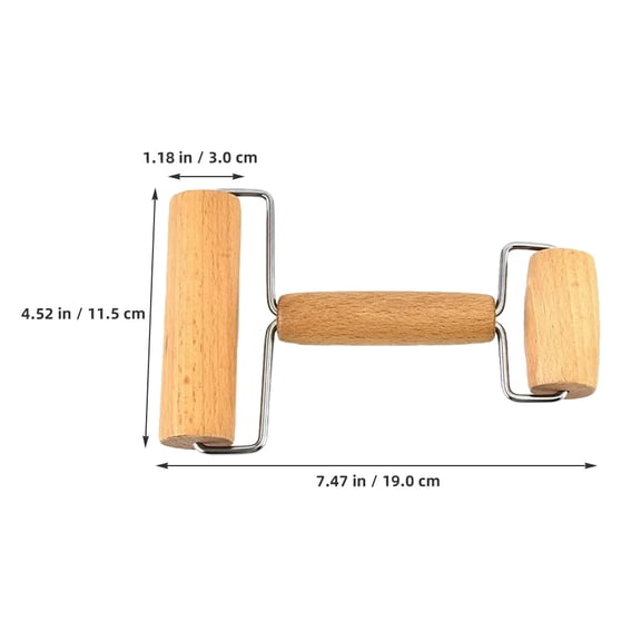 Double-Ended Pastry Rolling Pin for Baking, Dough Roller Tool for Perfect Pastry Preparation and Even Dough Rolling