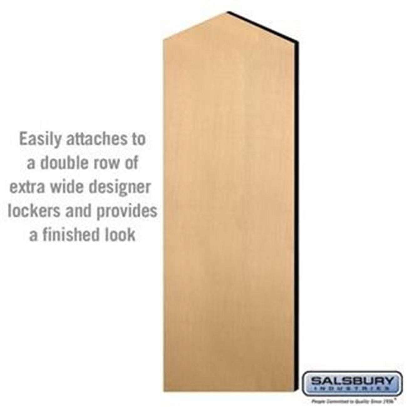 Double End Side Panel - for 24 Inch Deep Designer Wood Locker - with ...