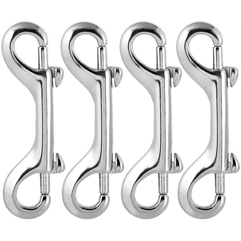 Double Ended Bolt Snap Hooks Double End Heavy Duty Trigger Snaps Lobster Clasp Snap Hook Bolt Snaps Fastener Clip - 4 Pcs, Size: 3.5 x 1.1 inch/9 x