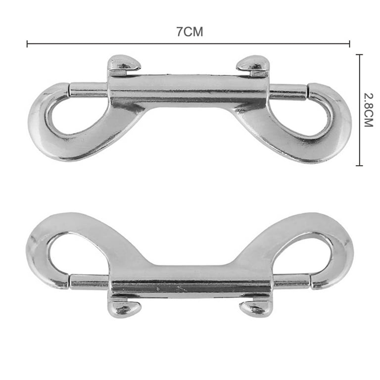 Double Ended Bolt Snap Hooks Heavy Duty Trigger Chain Marine Grade Metal  Clips 