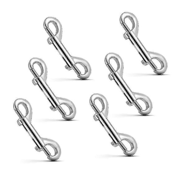 Double Ended Bolt Snaps, 6 Pack Alloy Snap Hook Metal Spring Clips
