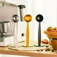 thumbnail image 1 of Double-Ended Coffee Spoon | Stainless Steel Measuring Scoop Matte Black, Gold, Silver | Stand-Up Base, Consistent Brew, Drip or Pour Over, Durable, Easy to Clean, Modern Kitchen Accessory, 1 of 2