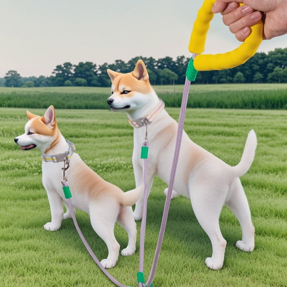 Double Ended Dog Leash Tangling Double Lead for Small and Medium Dogs Outdoor Pet Walking and Training Leash