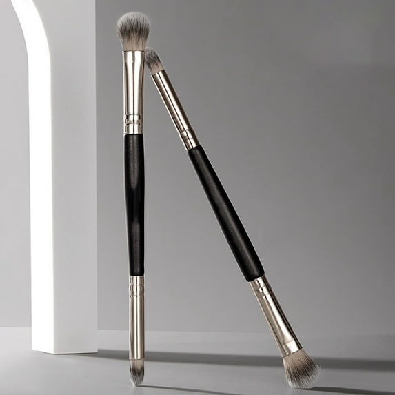 Double Ended Eyeshadow Makeup Brush Set For Beginners Soft Seamless ...