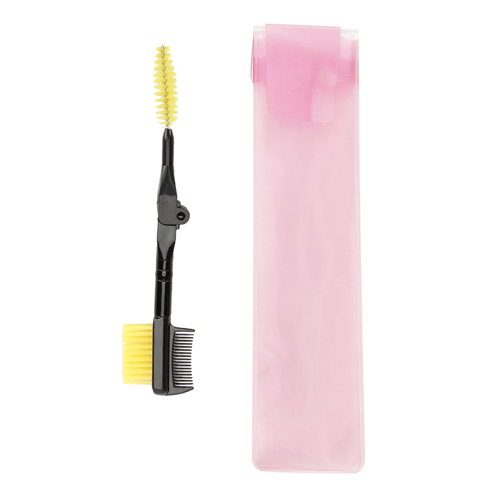 Double Ended Folding Eyebrow Comb Eyelash Brushes Mascara Comb
