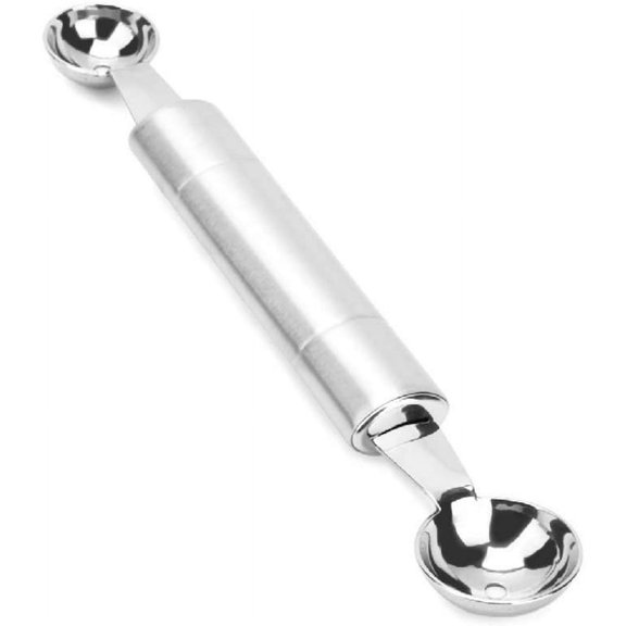 Double Ended Headed Fruit Icecream Ball Spoon Melon Baller Parisienne Scoop 30mm